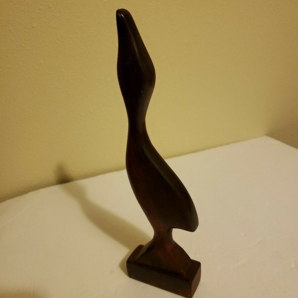 Wooden Handcrafted Medium Standing Duck Decorative - Picture 4 of 8